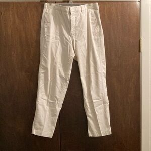 J. Crew White Chinos Classic Fit Cotton